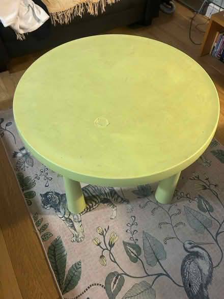 Photo of free Light green coffee table (Cricklewood NW2) #1
