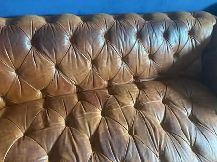 Photo of free Leather Chesterfield sofa (Putney SW15) #4