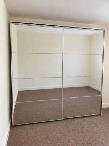 Photo of free Double mirrored wardrobe sliding door (Walsall WS4) #1