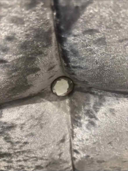 Photo of free Grey 5 foot wide tall velour headboard (Waltham Abbey EN9) #4
