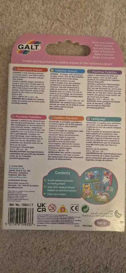 Photo of free Kids Sequin Craft Galt Age 6+ (Greaves LA1) #2