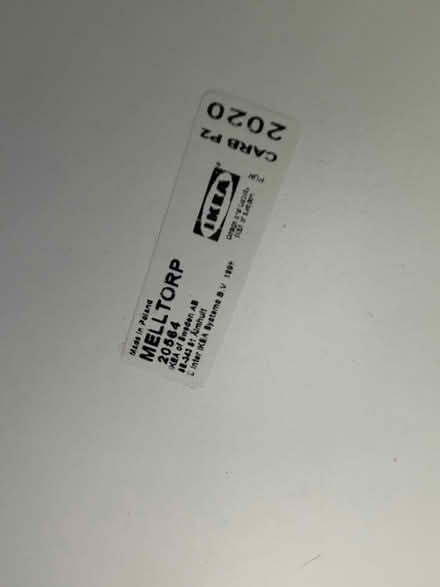 Photo of free IKEA Table 75x75cm (Melltorp) (East Molesey) #2