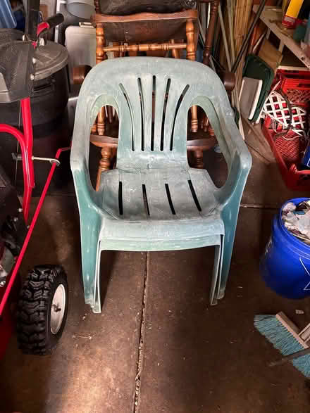 Photo of free Two plastic chairs (Drexel Hill) #1