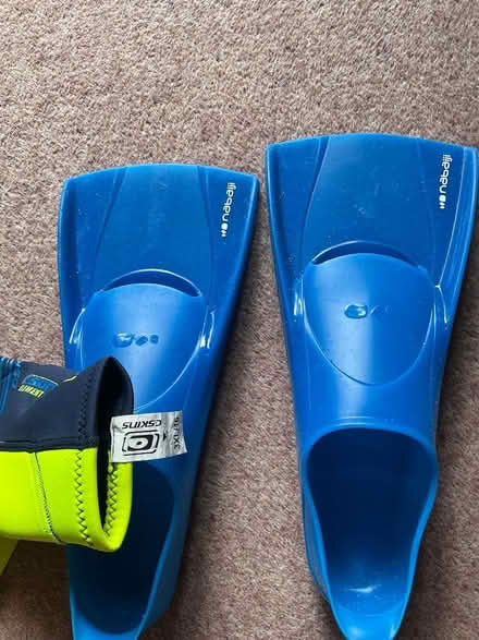 Photo of free Child's Wetsuit and flippers (Lingfield RH7) #1