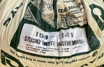 Photo of free Bag of white earthenware clay (Rodborough GL5) #1