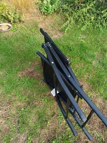 Photo of free Two sturdy folding garden chairs (Thorpe Bay SS1) #2