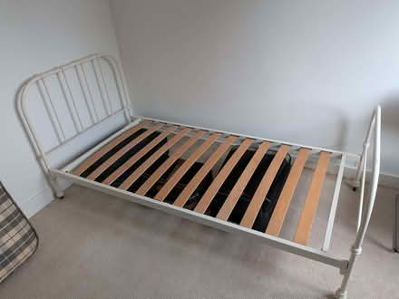 Photo of free Single bed frame and mattress (Church End MK45) #1