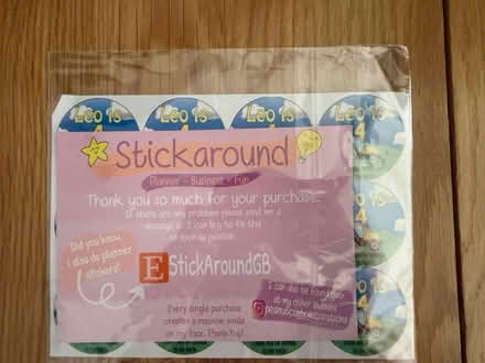 Photo of free Leo is 4 stickers (S12 Charnock Sheffield) #2