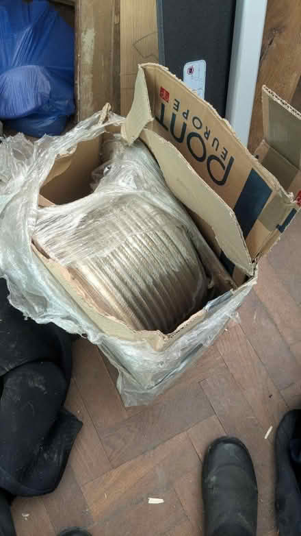 Photo of free 50m of metal cable to make zip wire (WR2 Hallow) #1