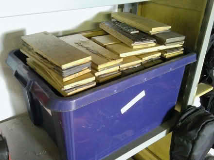 Photo of free Oak parquet floor blocks (Chelston TQ2) #3