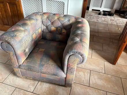 Photo of free Chesterfield style armchair (Sawley) #2