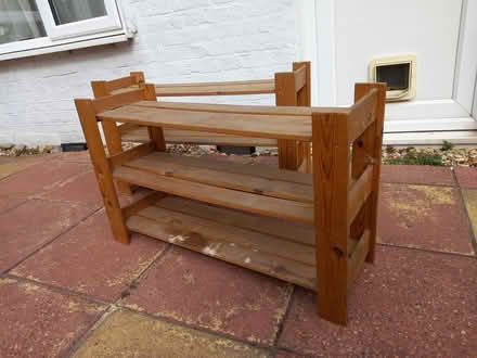 Photo of free Wooden Shoe Racks x2 (Manor Park E12) #1