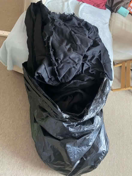 Photo of free Black felt cloth/backdrop - bin bag full (Church Crookham GU52) #2