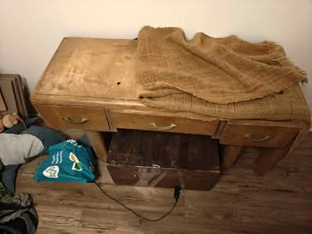 Photo of free Antique Wooden Desk (Hillcrest) #1