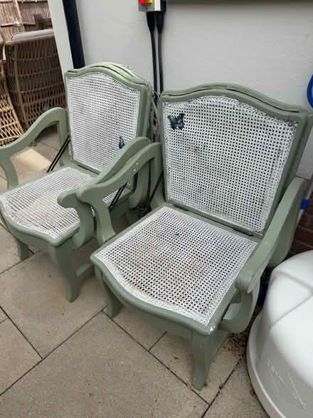 Photo of free Victorian garden chairs (Old Hall Green SG11) #1