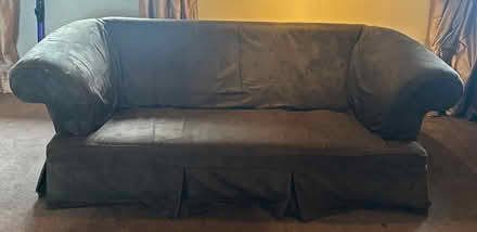 Photo of free Faux leather three seater sofa (Wortley S35) #2