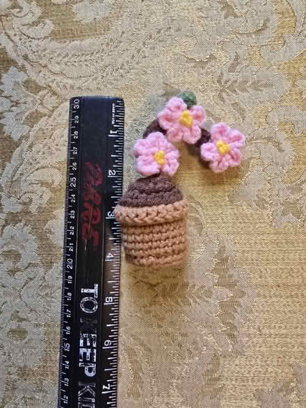 Photo of free Small Crocheted Pink Orchid Plant (West 7th) #3