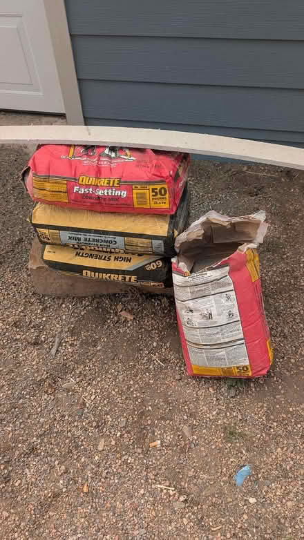 Photo of free 3.5 bags of concrete (Barnum West) #1