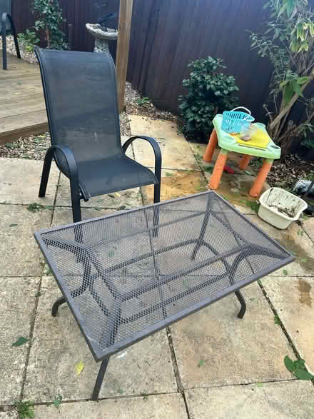 Photo of free Metal Garden table (Neithrop OX16) #2