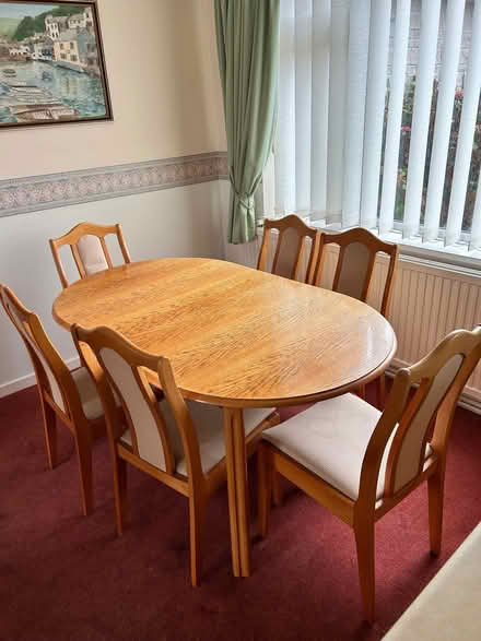 Photo of free Dining table and 6 chairs (Wells Road BA3) #1