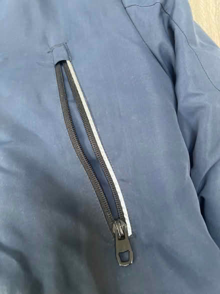 Photo of free Child’s Blue Winter Coat. 9-10 years. Zip broken. (Southsea PO4) #2