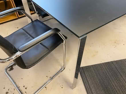 Photo of free Glass table with metal legs (Warlingham CR6) #2