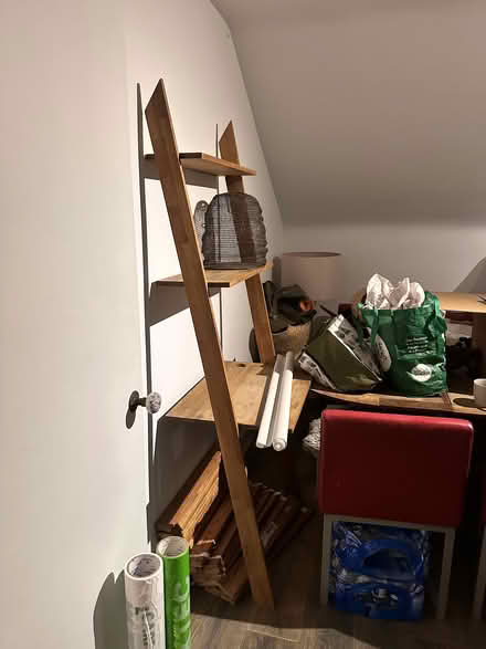 Photo of free Leaning Wooden Shelf/Desk (swiss cottage NW3) #2