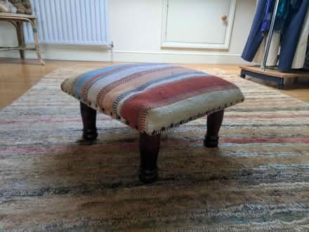 Photo of free Upholstered ottoman foot stool (Teddington TW11) #1