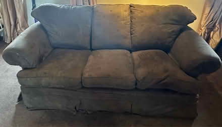 Photo of free Faux leather three seater sofa (Wortley S35) #1