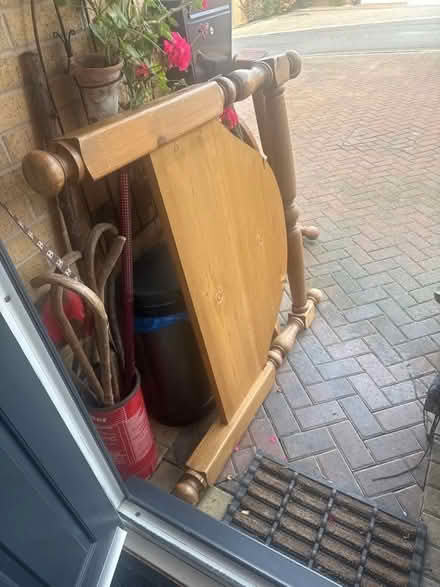Photo of free Chunky Pine Bed (Lofthouse Gate WF3) #1