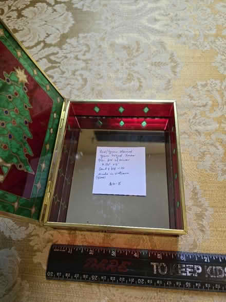 Photo of free Xmas Tree Stained Glass Hinged Box (West 7th) #4