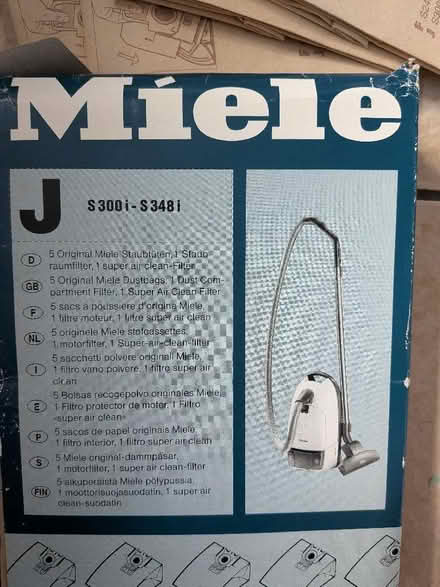 Photo of free 4 Miele hoover bags J S300i- S348i (Shippon OX13) #2