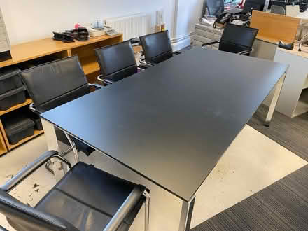 Photo of free Glass table with metal legs (Warlingham CR6) #3