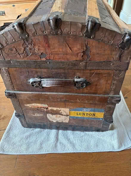 Photo of free Antique steamer trunk (Storrs S6) #3