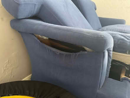 Photo of free Blue Pull-Out Sofa Bed (Bowburn DH6) #3