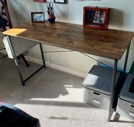 Photo of free Wooden topped desk (Carmel, by Palladium) #1