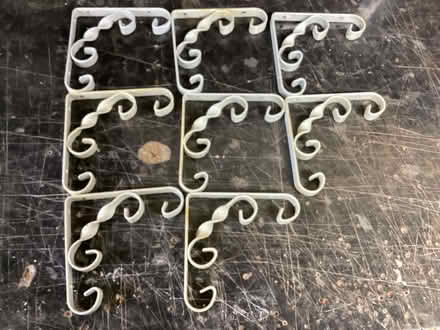 Photo of free 8 white shelf brackets (Oswestry SY11) #1