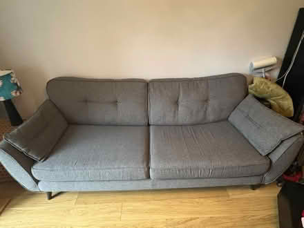 Photo of free Grey 4 seater sofa & Large grey chair (Didsbury M20) #1