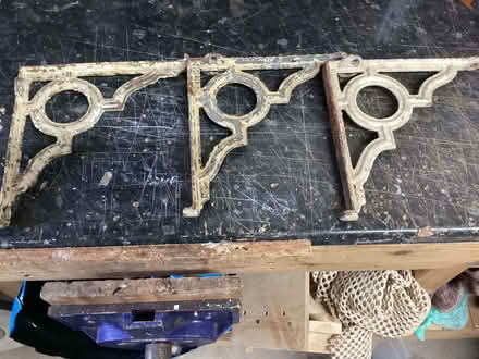 Photo of free Heavy iron brackets set of 3 (Oswestry SY11) #1