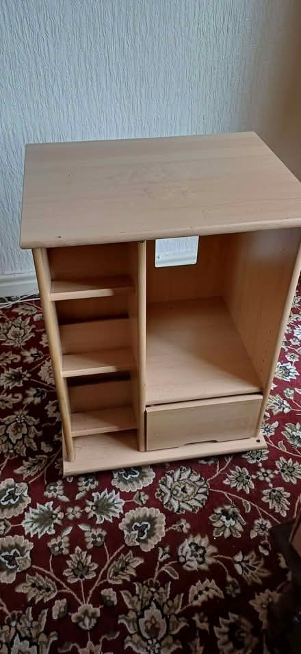 Photo of free CD/ vinyl record storage unit (Knotty Ash L14) #1