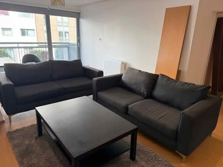 Photo of free 2 x Charcoal Grey 3-Seater Sofas (Western Harbour EH6) #2