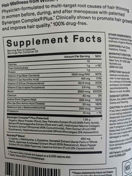 Photo of free Nutrafol 90-day supply (sealed) (Teele Square) #2