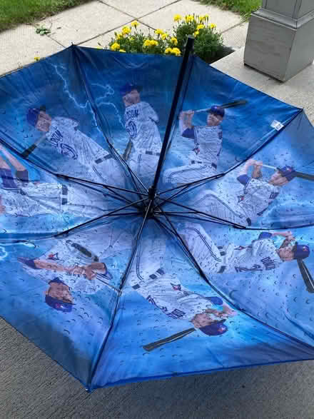 Photo of free Blue jays umbrella (Winston Churchill/collegeway) #1