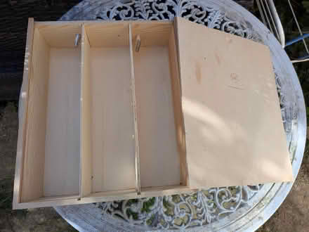Photo of free Wooden box for 3 wine bottles (Shippon OX13) #1