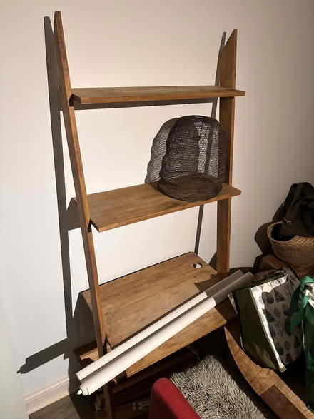 Photo of free Leaning Wooden Shelf/Desk (swiss cottage NW3) #1
