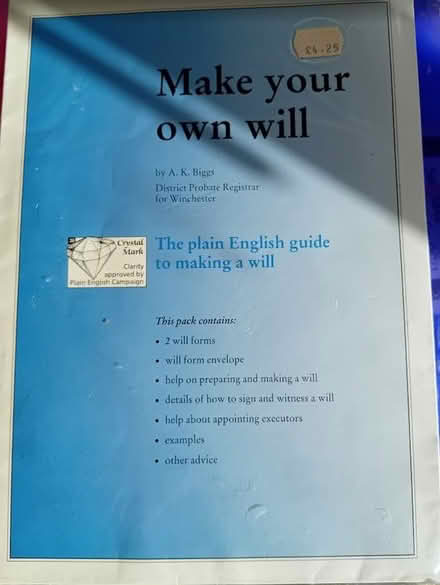 Photo of free Make your own Will - info pack (Parkstone BH12) #1