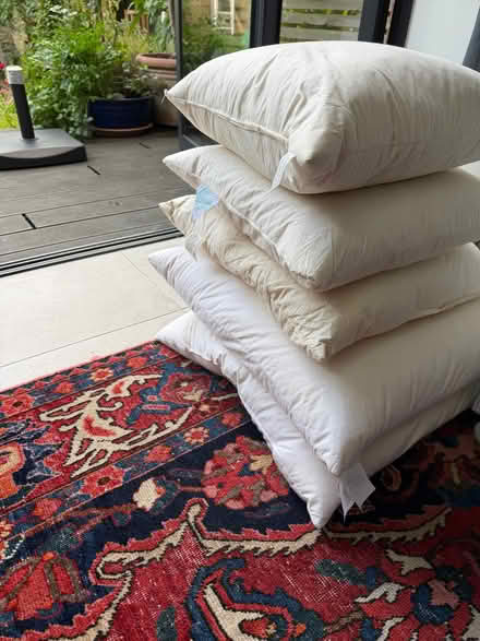 Photo of free Cushion feather pads various sizes and two bench cushions (s (Osney OX2) #2