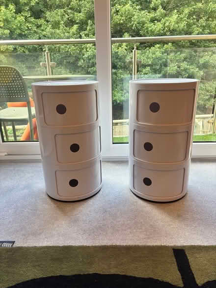 Photo of free Metal bedside cabinets (Greenfield, Saddleworth) #1
