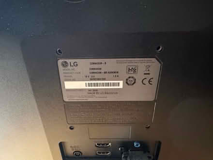 Photo of free LG Monitor - 23” - working (Hazlemere HP15) #3