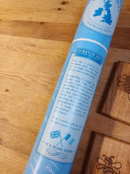 Photo of free Unused scratch map of uk (Walnut Tree MK7) #2